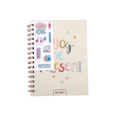 CUADERNO IBI CRAFT ENJOY THE PRESENT 80 HOJAS