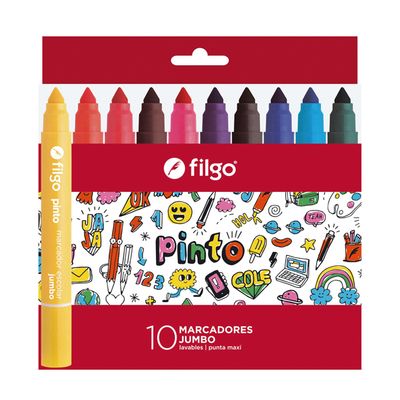 MARCADORES PINTO JUMBO 10 UNIDADES