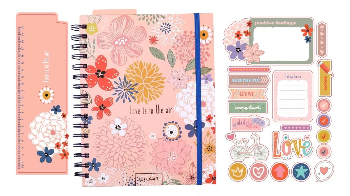 CUADERNO IBI CRAFT LOVE 150 HOJAS