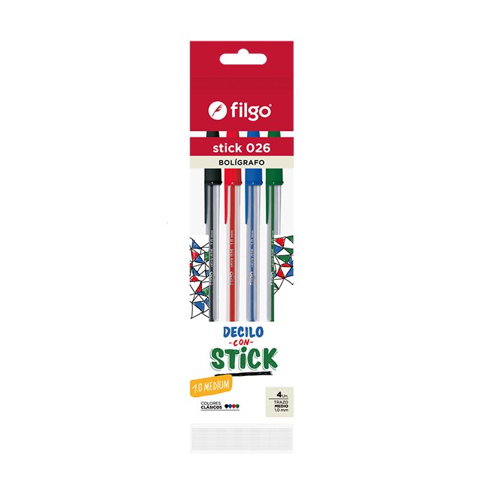 LAPICERAS PACK FLOW CLASICO POR 4 UNIDADES
