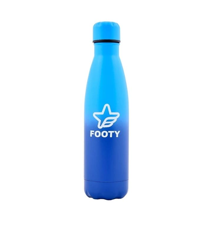 BOTELLA TERMICA FOOTY 500 ML DEGRADE AZUL - ROJO