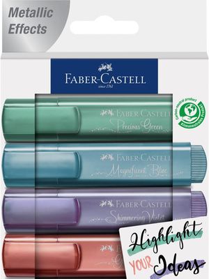 RESALTADORES METALICOS FABER CASTELL