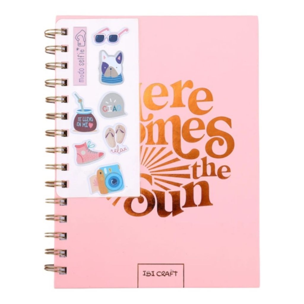 CUADERNO IBI CRAFT HERE COMES THE SUN 80 HOJAS