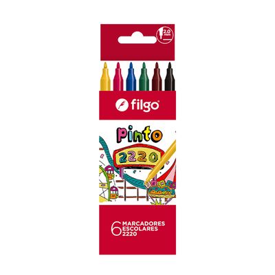 MARCADORES PINTO POR 6 UNIDADES FILGO
