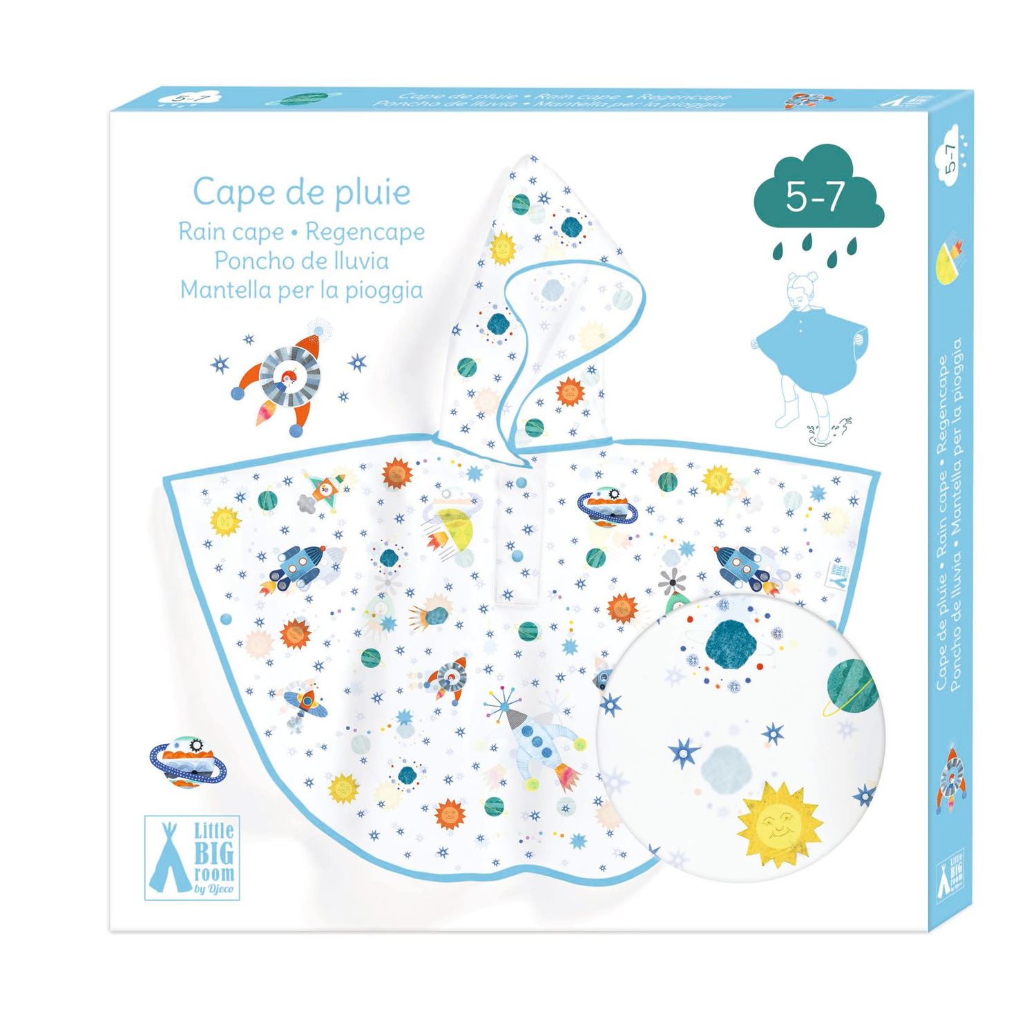PONCHOS PARA LA LLUVIA 5-7 AÑOS