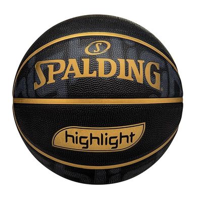 PELOTA DE BASKETBALL HIGHLIGHT NEGRA SPALDING N°7