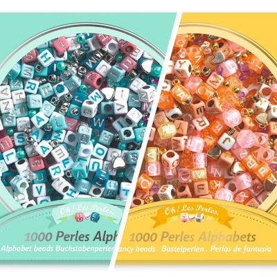 JUEGOS PARA ARMAR PULSERAS PERLAS ALFABETO