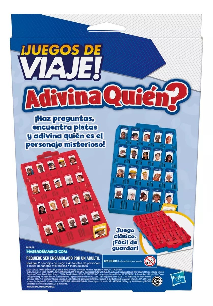 JUEGOS DE VIAJE ADIVINA QUIEN