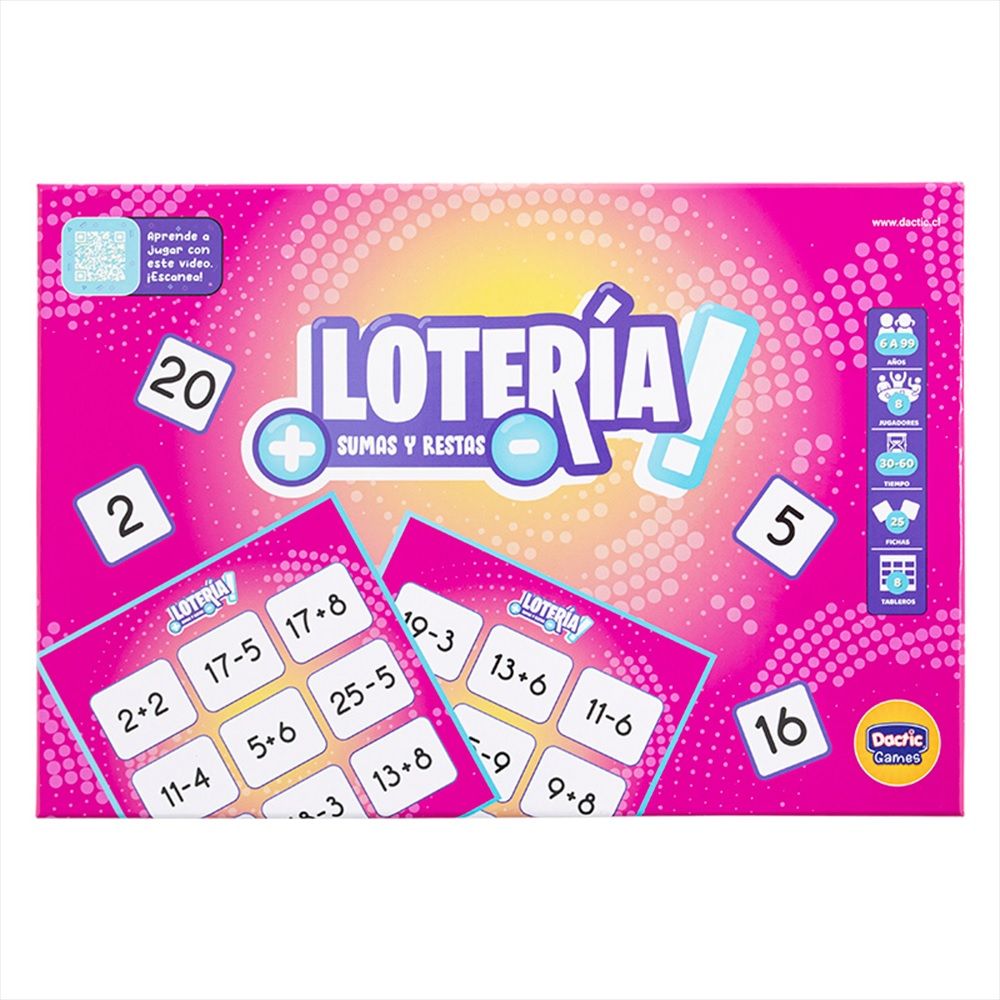 LOTERIA SUMAS Y RESTAS