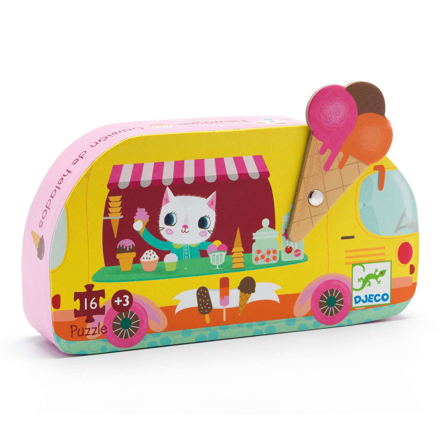 PUZZLE CAMION DE HELADOS 16 PIEZAS