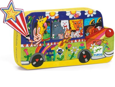 PUZZLE EL AUTOBUS ARCOIRIS 16 PIEZAS