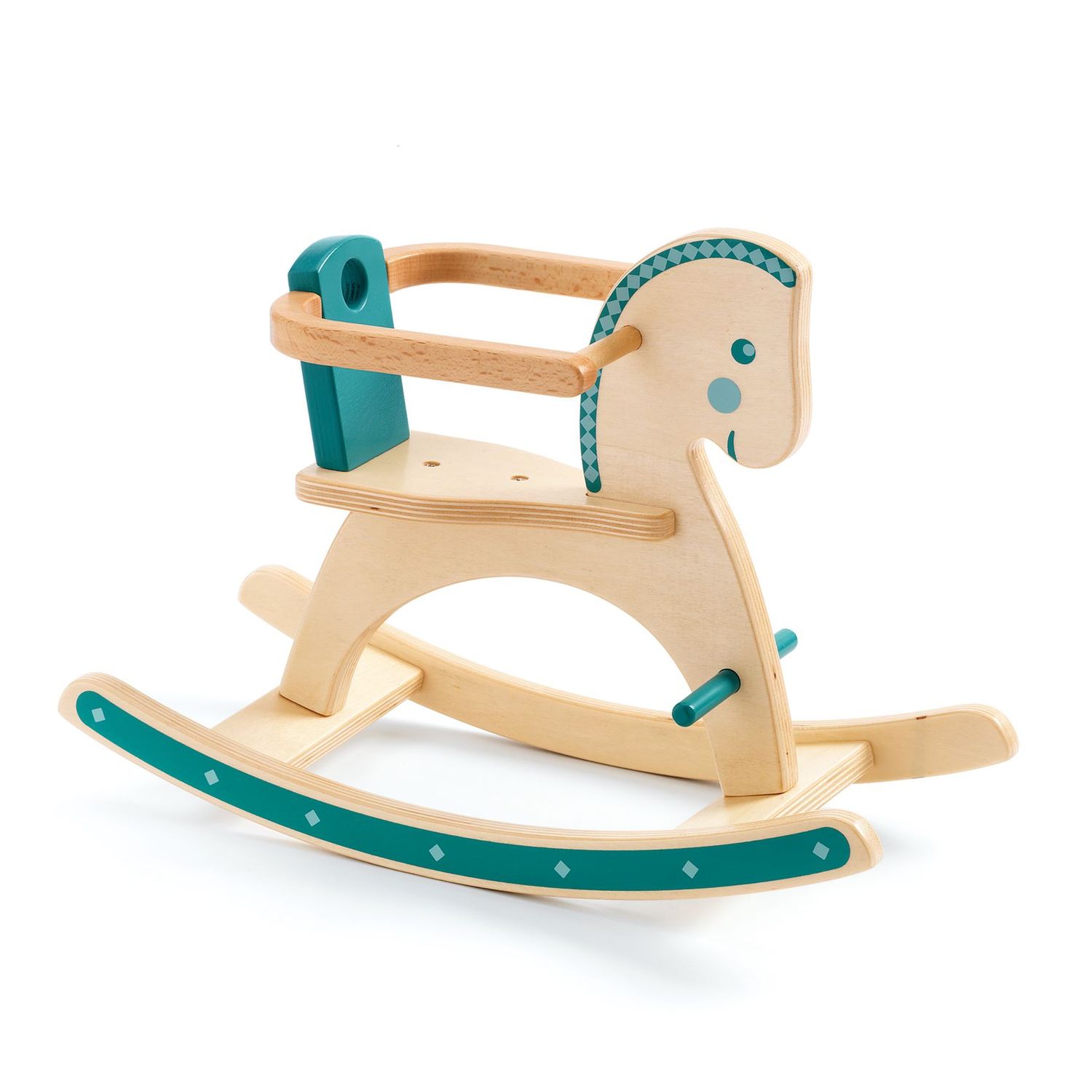 CABALLITO DE MADERA PARA BEBOTE POMEA