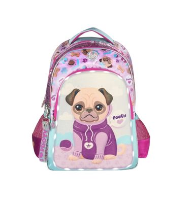 MOCHILA ESCOLAR CON LUZ DISEÑO PERRITO 3D