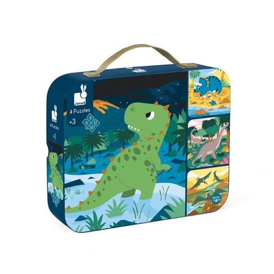 4 PUZZLES PROGRESIVOS DINOSAURIOS