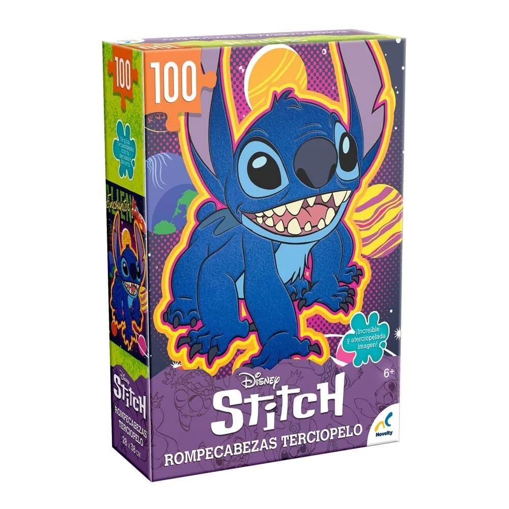 PUZZLE TERCIOPELO STITCH 100 PIEZAS