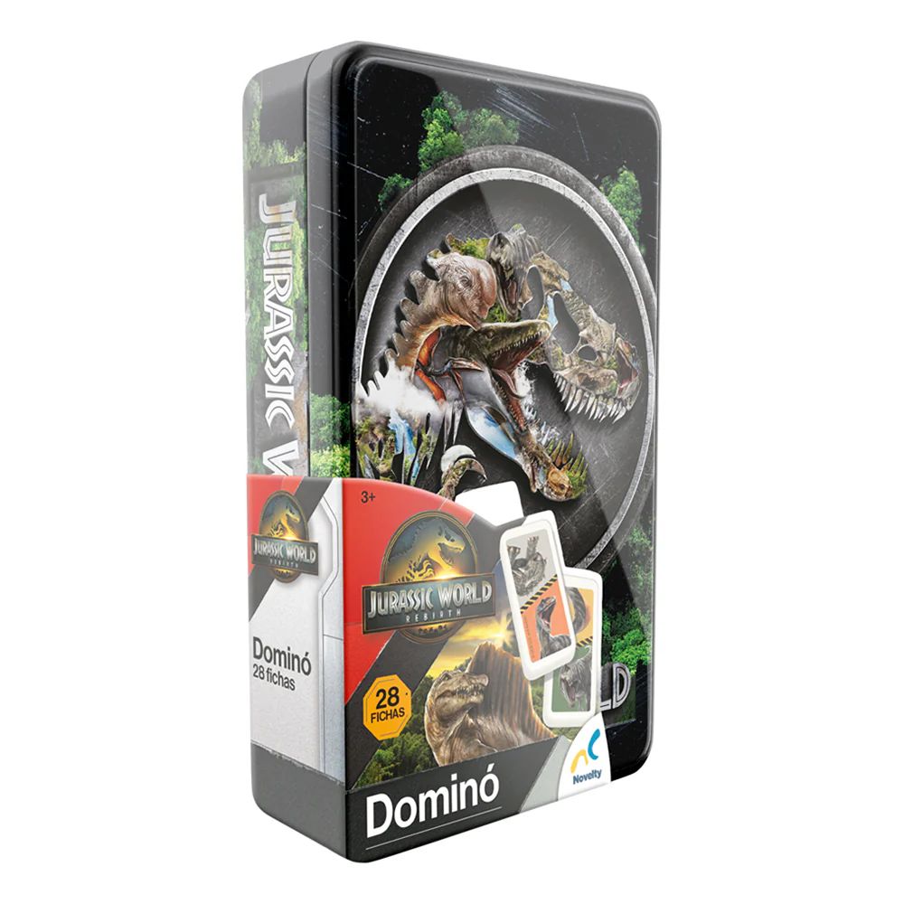 DOMINO JURASSIC WORLD LATA 28 PIEZAS