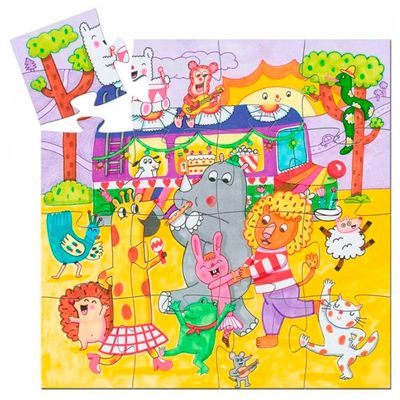 PUZZLE EL AUTOBUS ARCOIRIS  16 PIEZAS