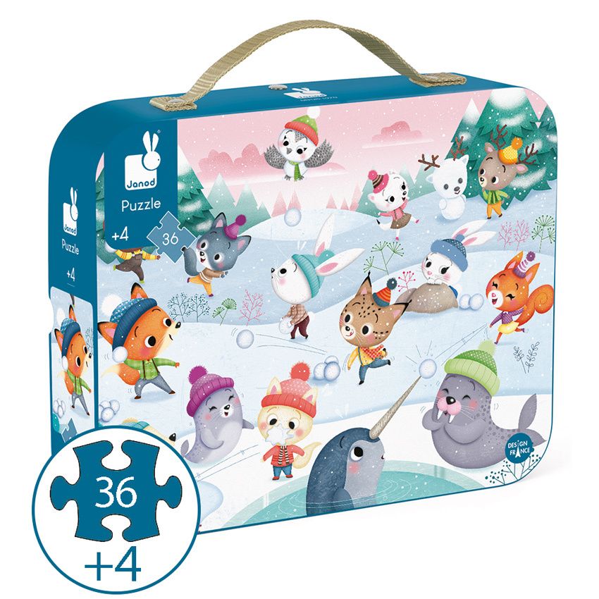 PUZZLE FIESTA EN LA NIEVE 36 PIEZAS