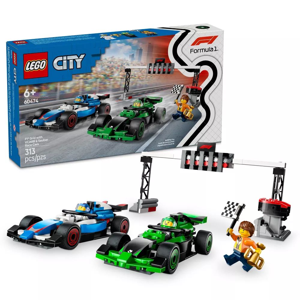 LEGO CITY F1 CON AUTOS DE CARRERAS 313 PIEZAS