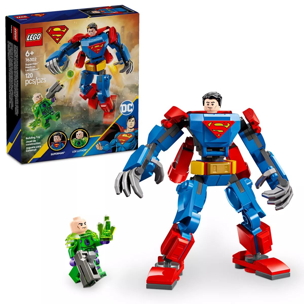 LEGO SUPERMAN VS LEX LUTHOR 120 PIEZAS