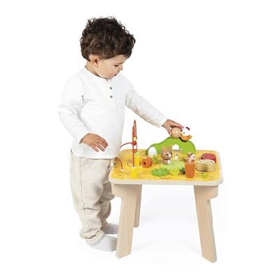 MESA DE ACTIVIDADES EN MADERA GRANJA