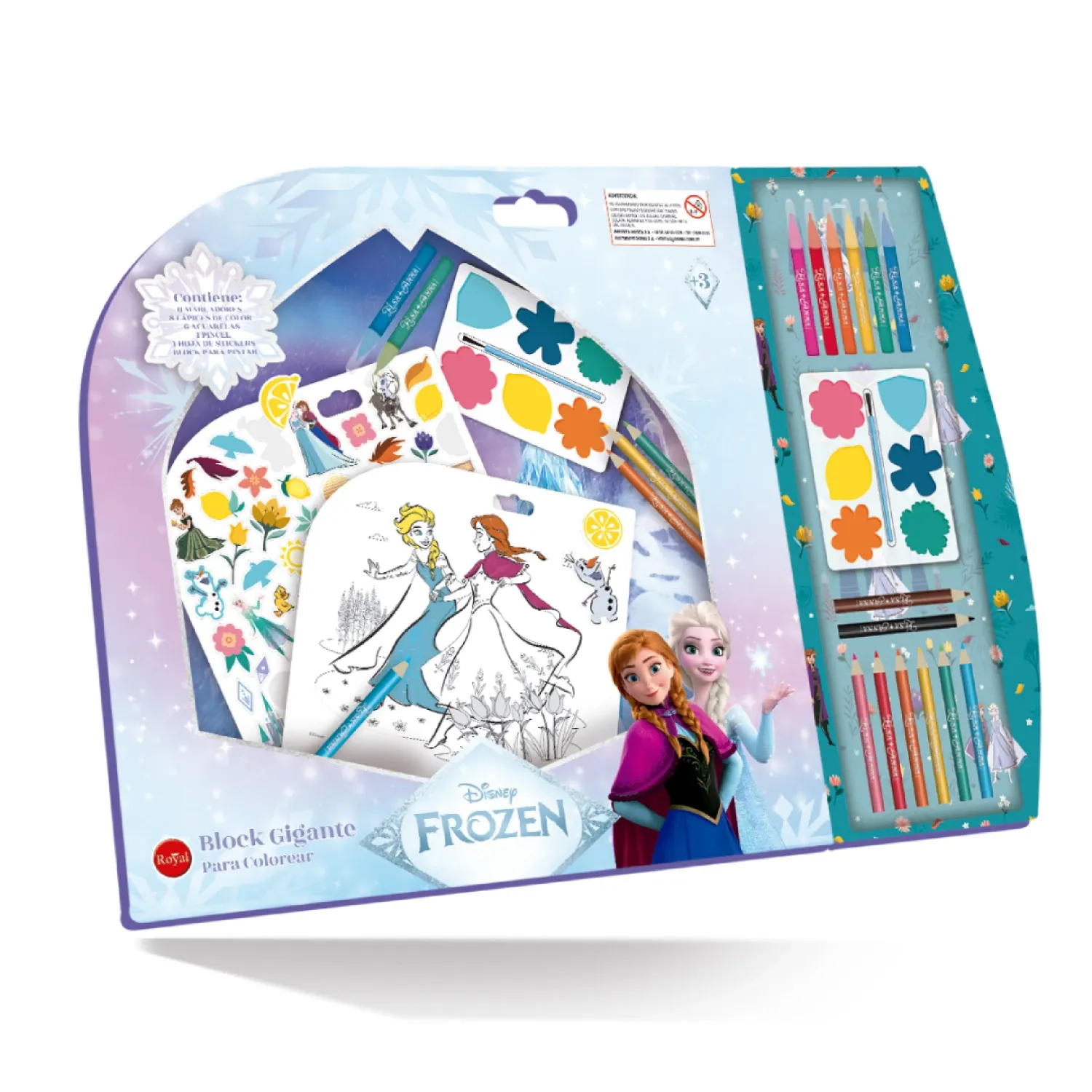 BLOCK GIGANTE PARA COLOREAR FROZEN