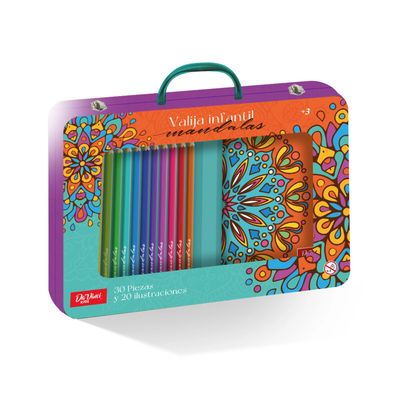 VALIJA DE METAL INFANTIL MANDALAS