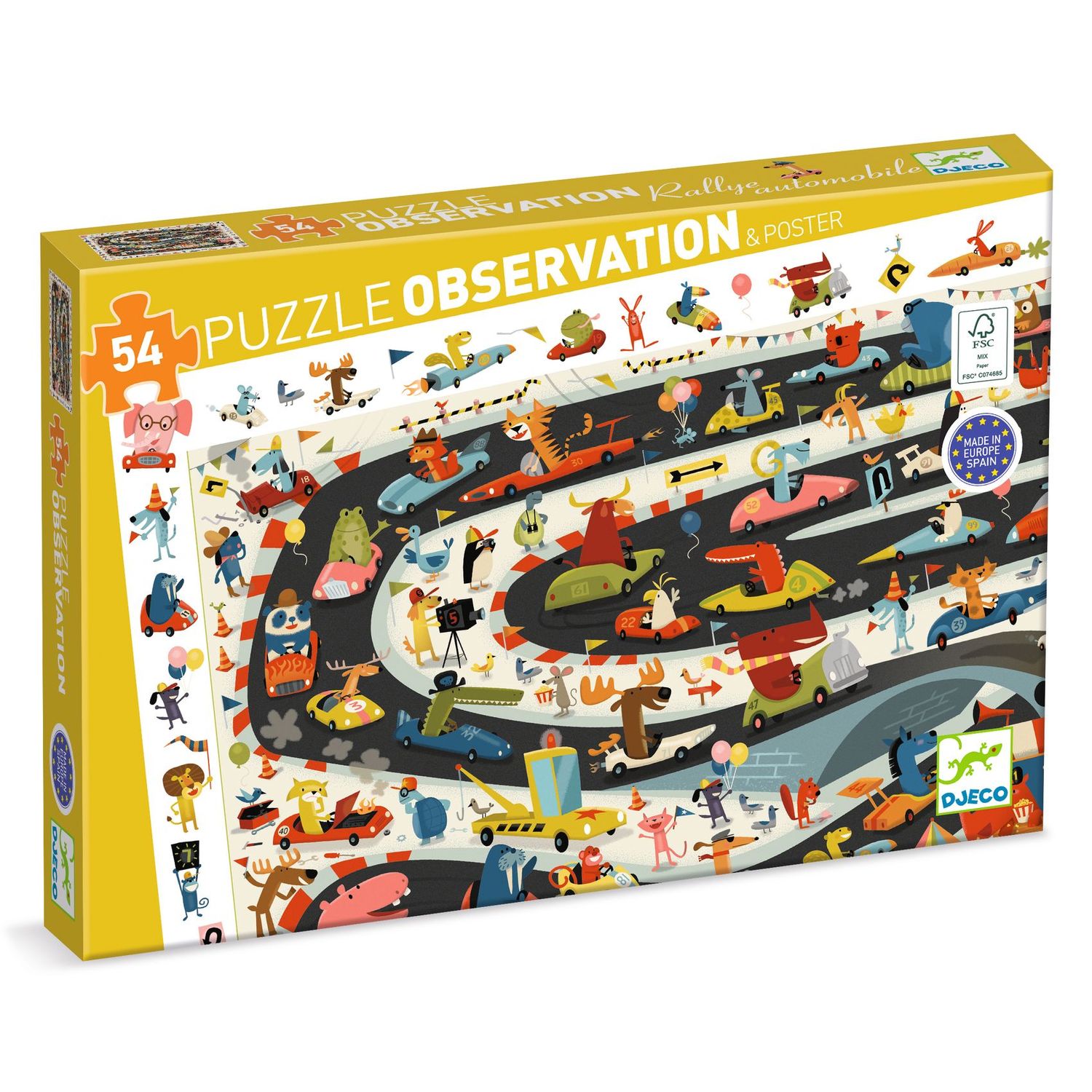 PUZZLE OBSERVACION RALLY 54 PIEZAS