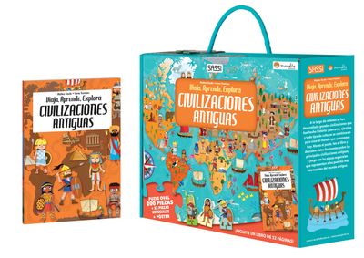 LIBRO + PUZZLE 200 PIEZAS CIVILIZACIONES ANTIGUAS LIBRO + PUZZLE 200 PIEZAS CIVILIZACIONES ANTIGUAS