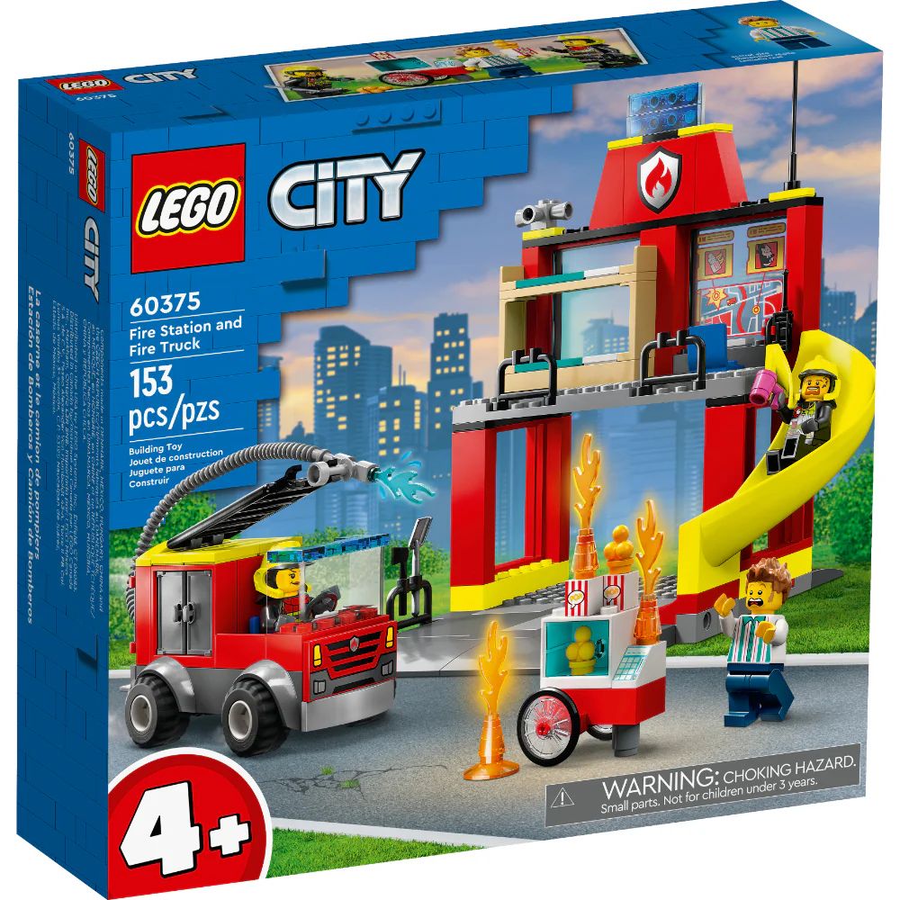 LEGO CITY PARQUE DE BOMBEROS Y CAMION DE BOBEROS 153 PIEZAS