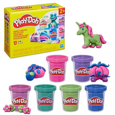 PLAY DOH COLECCION BRILLANTE PACK 6 UNIDADES