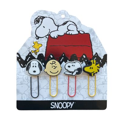 CLIP SNOOPY 4 UNIDADES