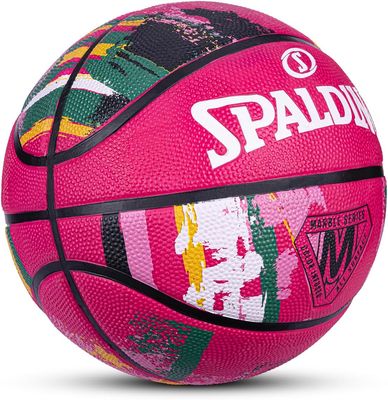 SPALDING PELOTA DE BASKETBALL MARBLE ROSADA Nº6