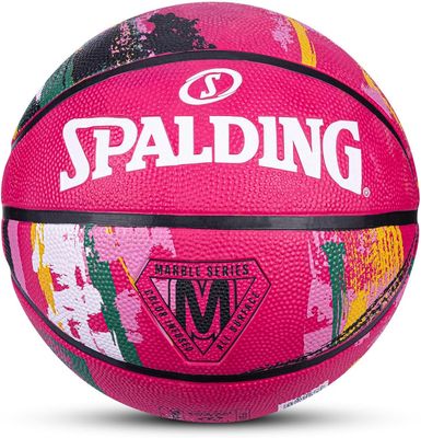 SPALDING PELOTA DE BASKETBALL MARBLE ROSADA Nº6