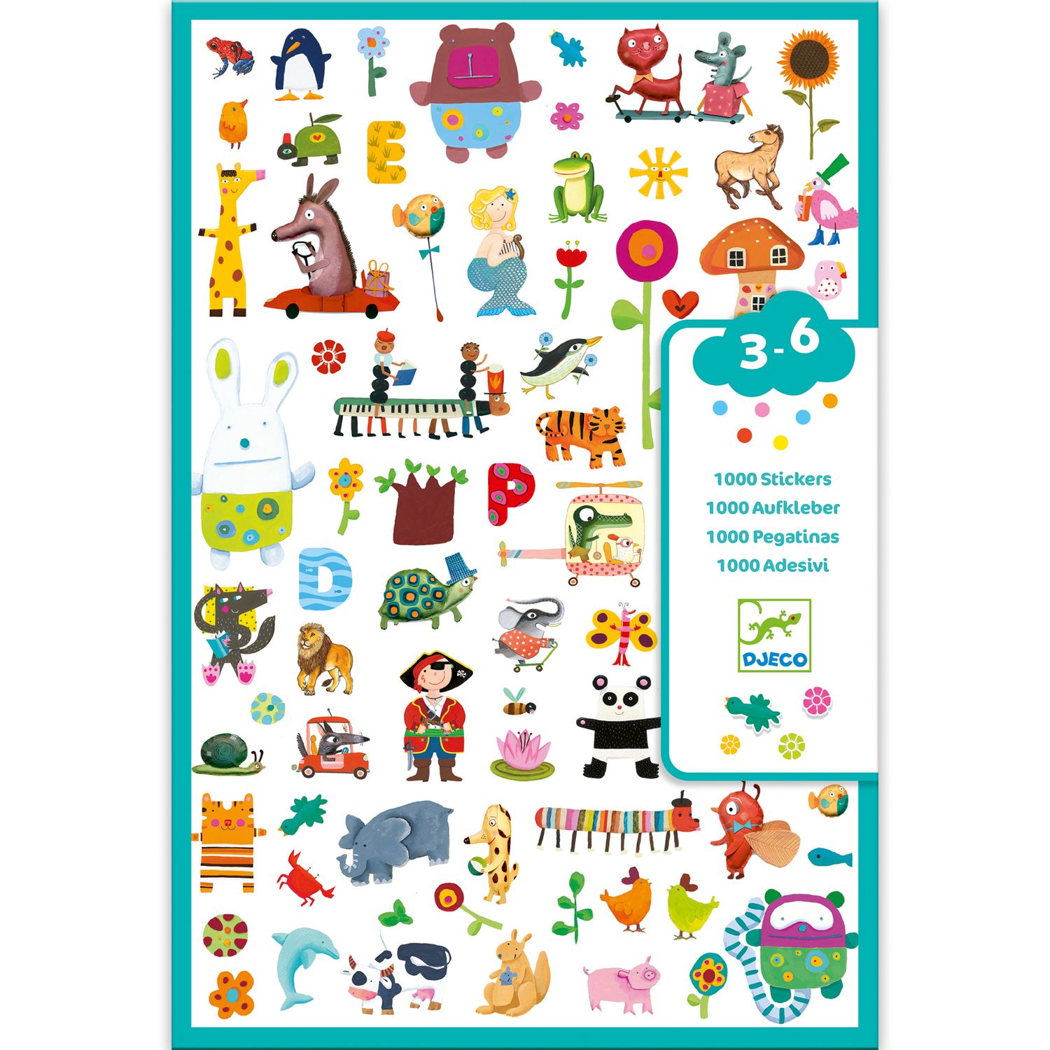 1000 PEGATINAS PARA PEQUEÑOS