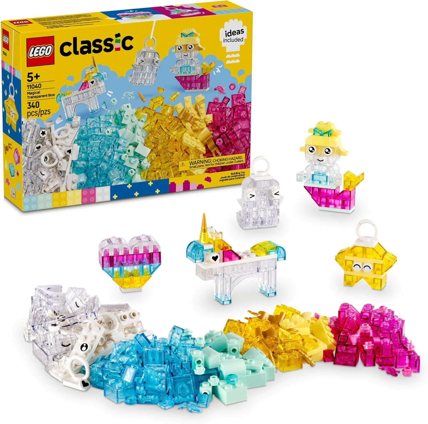 LEGO CLASSIC CAJA DE MAGIA TRANSPARENTE