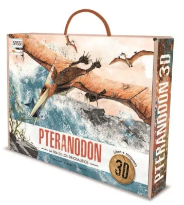 LIBRO PTERANODON LA ERA DE LOS DINOSAURIOS  + PUZZLE 68 PIEZAS