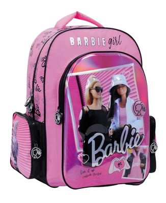 MOCHILA ESCOLAR DISEÑO BARBIE 3D 18"