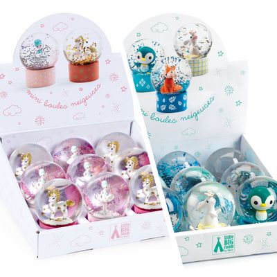 MINI BOLAS DE NIEVE DECORATIVAS