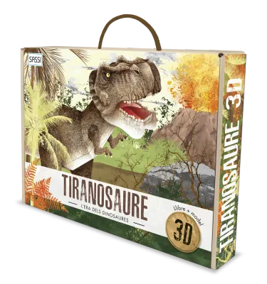 LIBRO TIRANOSAURIO LA ERA DE LOS DINOSAURIOS + PUZZLE 53 PIEZAS