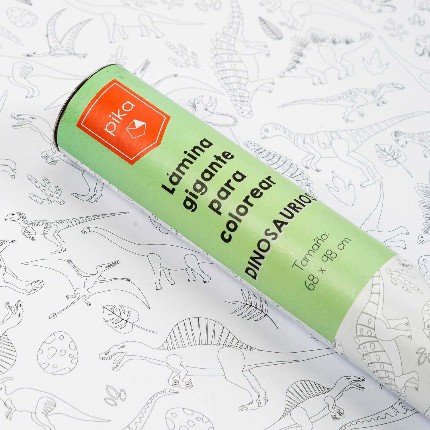 LAMINA GIGANTE PARA COLOREAR DINOSAURIOS