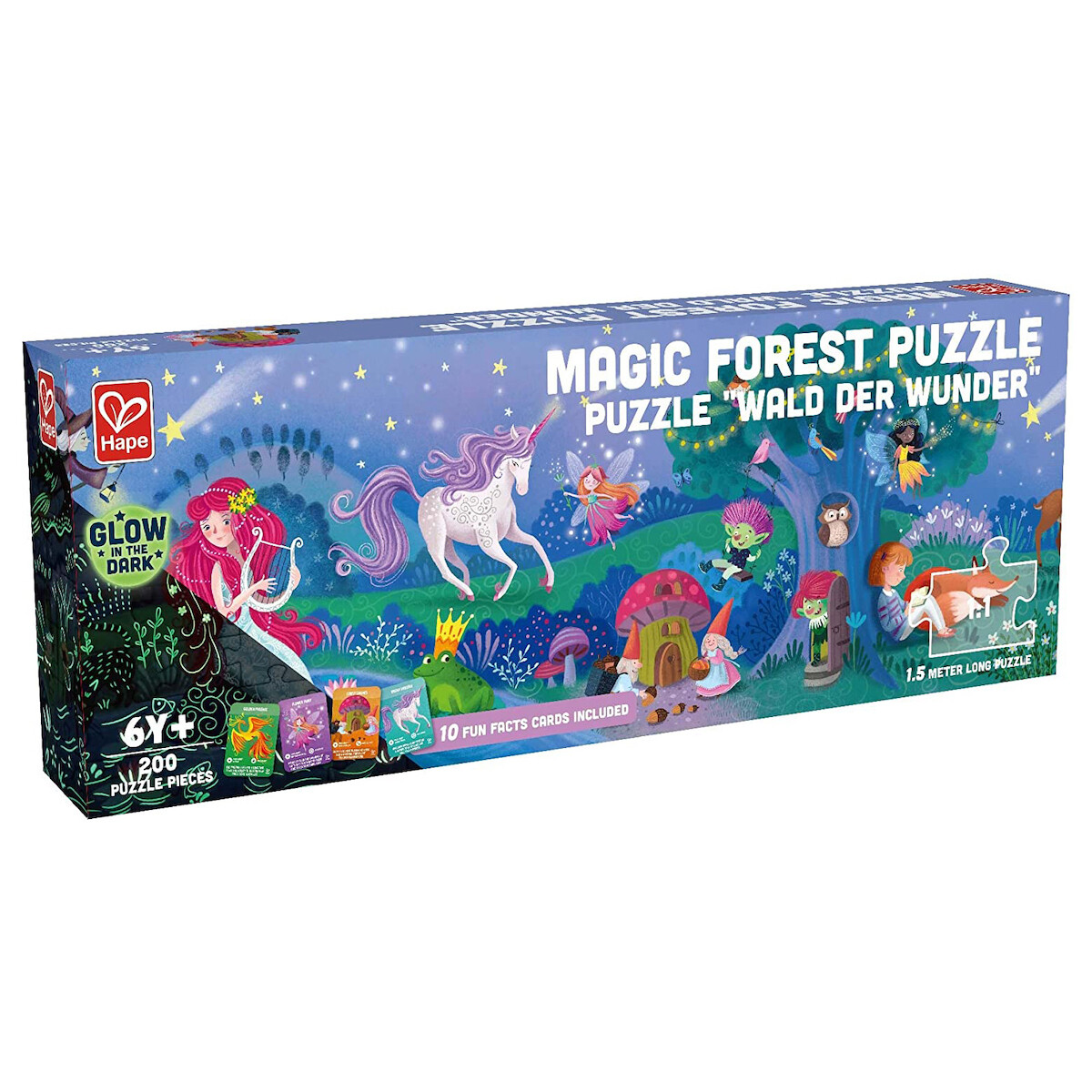 PUZZLE BOSQUE DE LAS MARAVILLAS BRILLA EN LA OSCURIDAD 200 PIEZAS 1.5 MTS