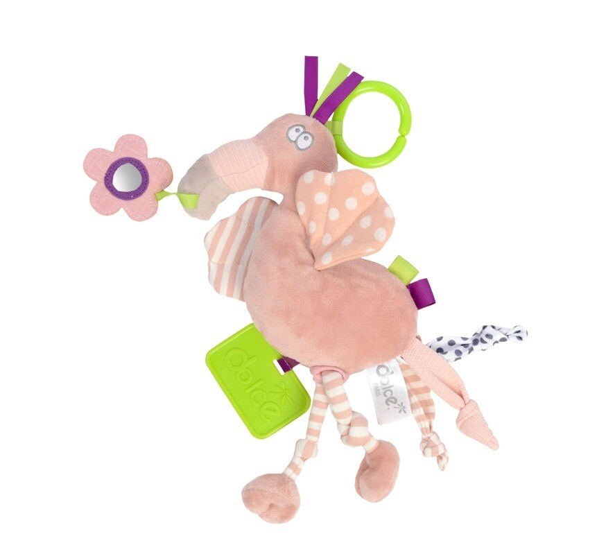 COLGANTE MIA FLAMENCO SENSORIAL CON MORDEDOR