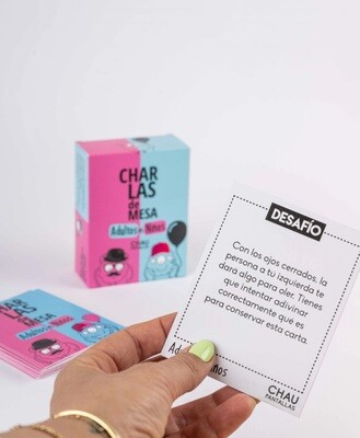 CHARLAS DE MESA ADULTOS VS NIÑOS