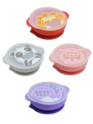 BOUL DE SILICONA CON TAPA Y BASE ADHERIBLE