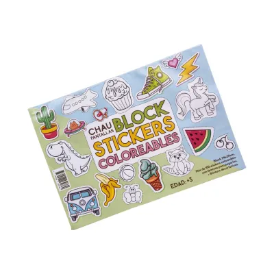 BLOCK STICKERS COLOREABLES