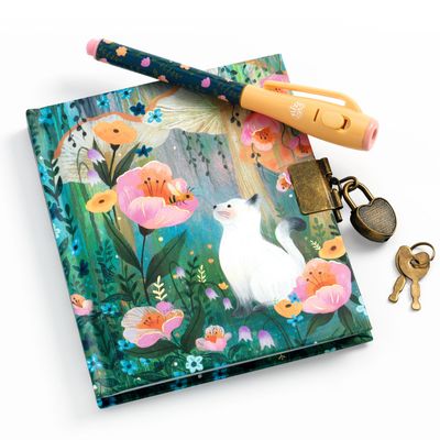 DIARIO SECRETO MINI CON CANDADO + LAPIZ MAGICO