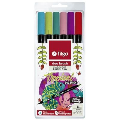 MARCADOR DUO BRUSH VARIOS