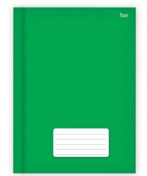 CUADERNOLA RIGIDA 96 HOJAS LOMO COSIDO VERDE