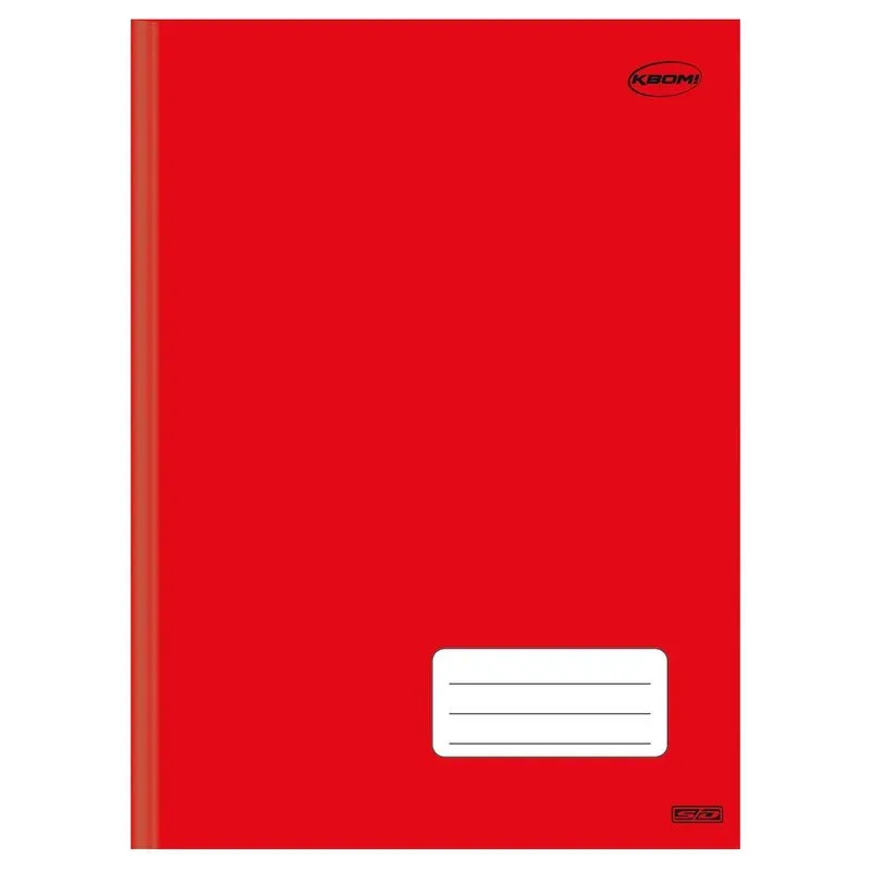 CUADERNOLA RIGIDA 96 HOJAS LOMO COSIDO ROJA